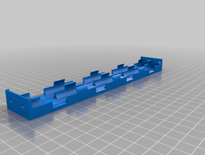 4 x 2 aaa Pil tutucu diy özelleştirilmiş 3d print model - Mito3D