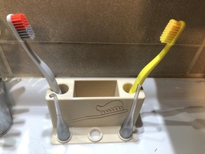 Zahnbürste-Berg-Halter-Organisator Bad Zahnbürste Zahnbürstenhalter 3d print model - Mito3D