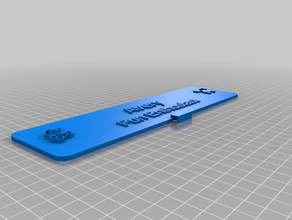 meu personalizados custumizable pulseira de identificação ícones office personalizado 3d print model - Mito3D