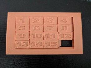 4x4 slide puzzle puzzles math 3d print model - Mito3D