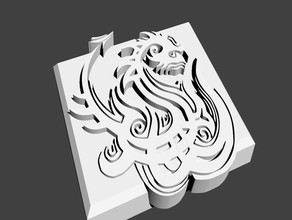 dragão do papel peso 3d print model - Mito3D