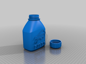 buffalo kumbara şişe faturaları 3d baskı piggy 3d print model - Mito3D