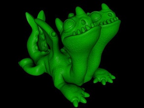 barf rutto easy print di alcun supporto modelli cartone animato drago figura modello fondamentale importanza la scultura supportless 3d print model - Mito3D
