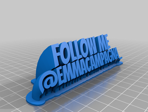 emma ig plate4 office customized 3d print model - Mito3D