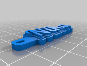 Anahtarlık nika özelleştirilmiş 3d print model - Mito3D
