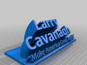 cavanagh office personalizado 3d print model - Mito3D