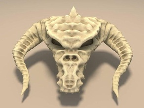 black dragon skull 3d printing 3d print model - Mito3D