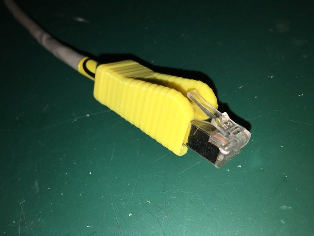 ethernet rj45 plug protettore computer clip 3D print model - Mito3D