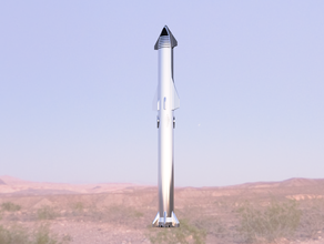spacex starship super pesado 2019 vehículos el cohete espacio bfr de 3d print model - Mito3D