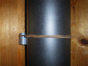 einfaches Rohr Halter Gummi band Haushalt 3d print model - Mito3D
