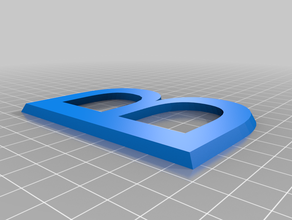 letter b outdoor & garden customized 3d print model - Mito3D