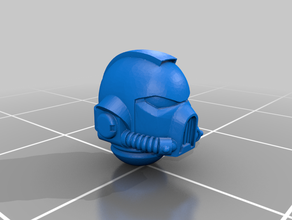 cawl marine mk7 helmet games 40k space 3d print model - Mito3D