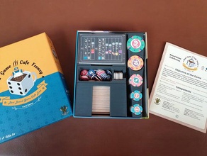 jogo de tabuleiro café frenzy - inserir brinquedo & acessórios para jogos bgcf organicer 3d print model - Mito3D