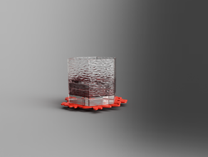 coaster - flower design cucina & sala da pranzo 3d print model - Mito3D