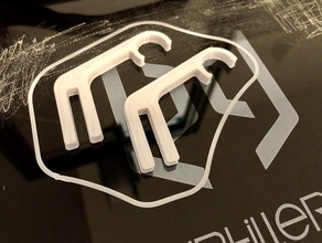 led-light clip holder replacement parts led light mount 3d print model - Mito3D