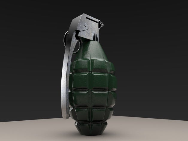 granata mk2 bomba granate A impressão 3d cosplay softair 3D print model - Mito3D
