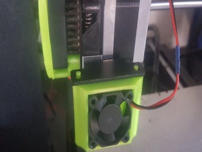 wanhao i3 desmontable perfil delgado ventilador del soplador Impresora 3d de las piezas 3d print model - Mito3D