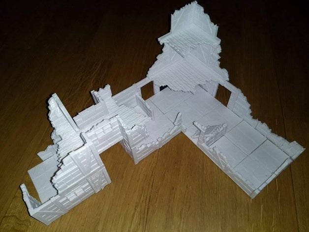mor standard degli elementi della parete giocattolo & accessori di gioco frostgrave mordheim terreno wargame warhammer quest 3D print model - Mito3D