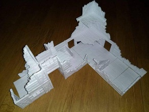 mor standard wall elements toy & game accessories frostgrave mordheim terrain wargame warhammer quest 3d print model - Mito3D
