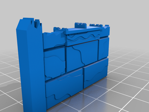 mor elementos de parede tijolo lvl3 brinquedo & acessórios para jogos frostgrave mordheim terreno warhammer quest 3d print model - Mito3D