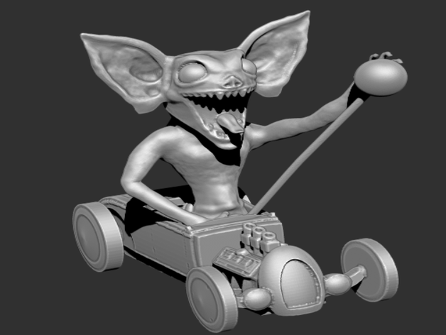 goblin roadster A impressão 3d hotrod 3D print model - Mito3D