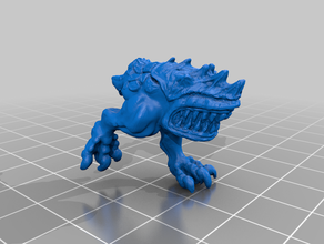 executando o bicho jogos miniatura miniaturas monstro roleplaying rpg tampo de mesa 3d print model - Mito3D