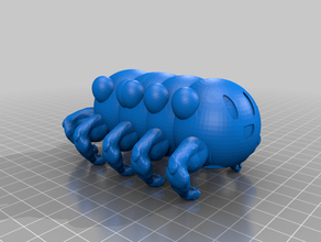 kirby-mail criaturas ciempiés kirby 3d print model - Mito3D