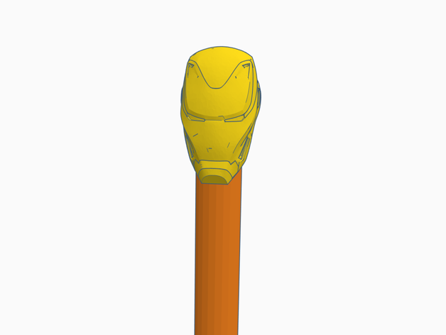 iron man casco matita topper giochi e giocattoli ironman la 3D print model - Mito3D