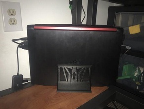 dikey dizüstü bilgisayar standı bağlayın tutucu laptop stand dur 3d print model - Mito3D