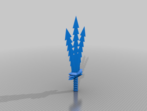 bow tri supreme tripple blade sword 3d printing 3d print model - Mito3D