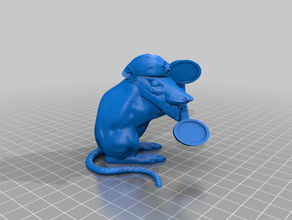 Ratte bärtigen 3d print model - Mito3D