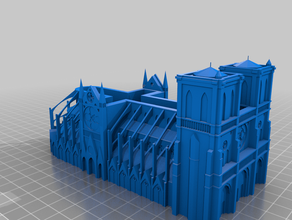 la catedral de notre dame parís secreto caja decoración 3d print model - Mito3D