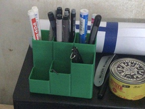 yaph - yet another pen holder organization tinkercad 3d print model - Mito3D