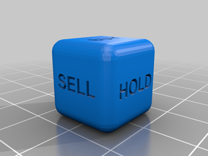 buy-sell-hold dice 3d print model - Mito3D