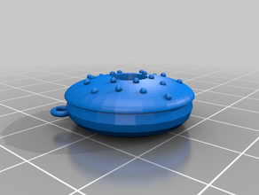 doughnut keychain keychains 3d print model - Mito3D