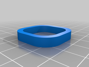 anel quadrado A impressão 3d 3d print model - Mito3D
