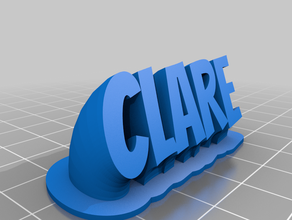 clare office personalizado 3d print model - Mito3D