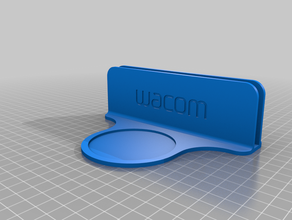 wacom intuos pro tablet & pen stand art tools 3d print model - Mito3D