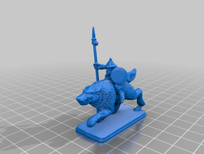 battle masters - goblin wolf rider caos esercito giocattolo & accessori di gioco battlemaster 3d print model - Mito3D