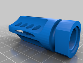 airsoft frein de bouche flash hider le bricolage 3d print model - Mito3D