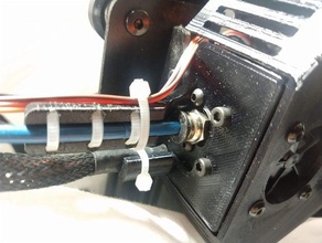 cable holder & ptfe strain relief 3d printer accessories bowden 3d print model - Mito3D