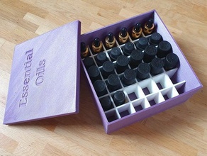 uçucu yağlar 6x6 duft l kutusu kaplar aromatik yağ koku parfüm hediye kokulu sıralama kutu depolama 3d print model - Mito3D