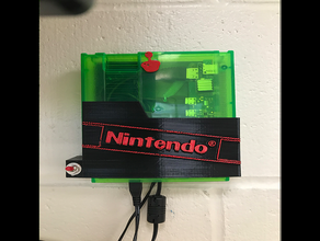 nespi wall mount switch nes nintendo cartridge raspberry pi case 3d print model - Mito3D
