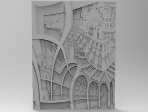 Stadt-cnc Kunst cnc 3d print model - Mito3D