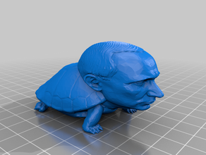 putin Schildkröte Haustiere 3d print model - Mito3D