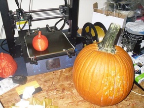 3d scann real pumpkin printing 3d print model - Mito3D