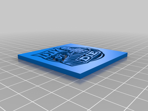 diy ölmek logo 2d sanat ölür serseri 3d print model - Mito3D
