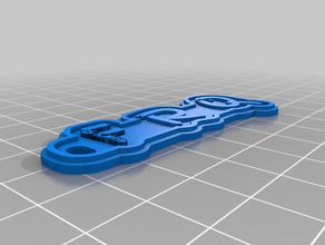frequency keychains customized 3d print model - Mito3D