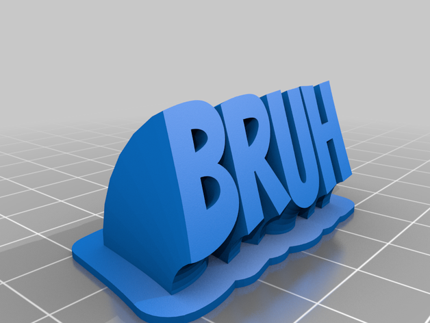 bruh sf3 bureau de personnalisé 3D print model - Mito3D