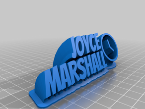 joyce office kundengebundene 3d print model - Mito3D